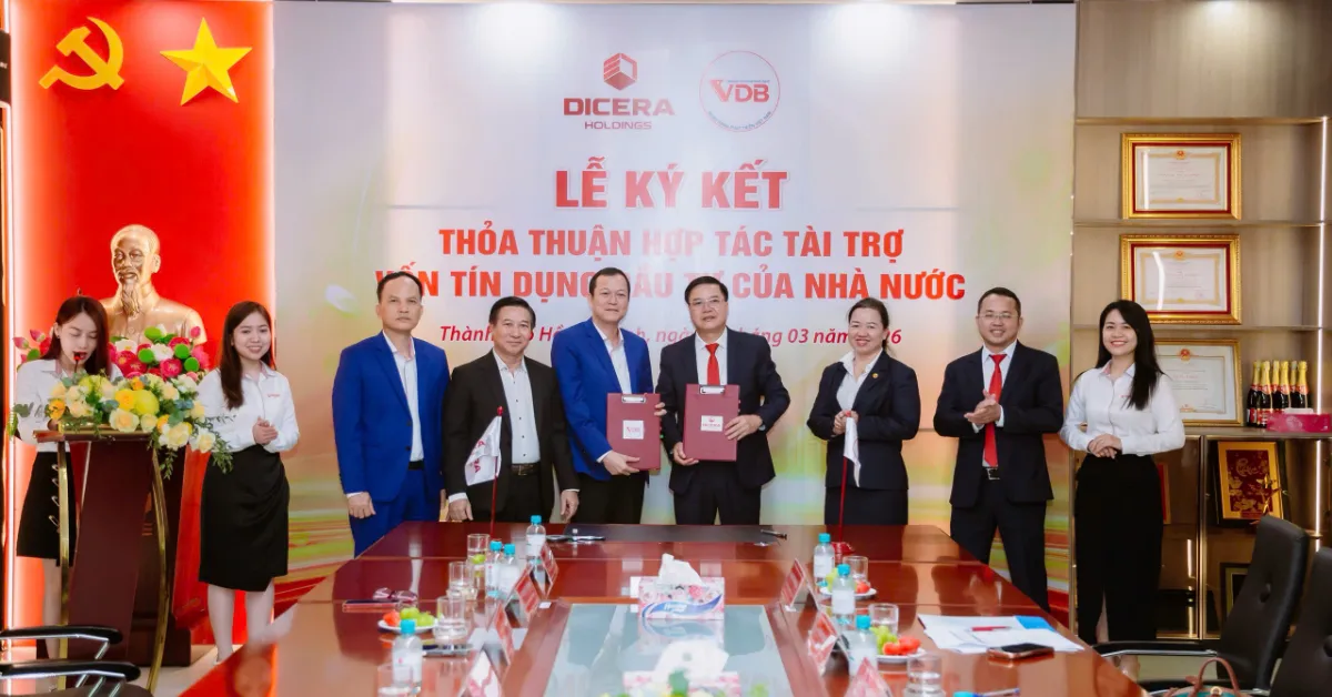 Sự kiện đánh dấu bước tiến quan trọng trong quan hệ hợp tác giữa Công ty Cổ phần DICERA Holdings và Ngân hàng Phát triển Việt Nam – Sở Giao dịch II