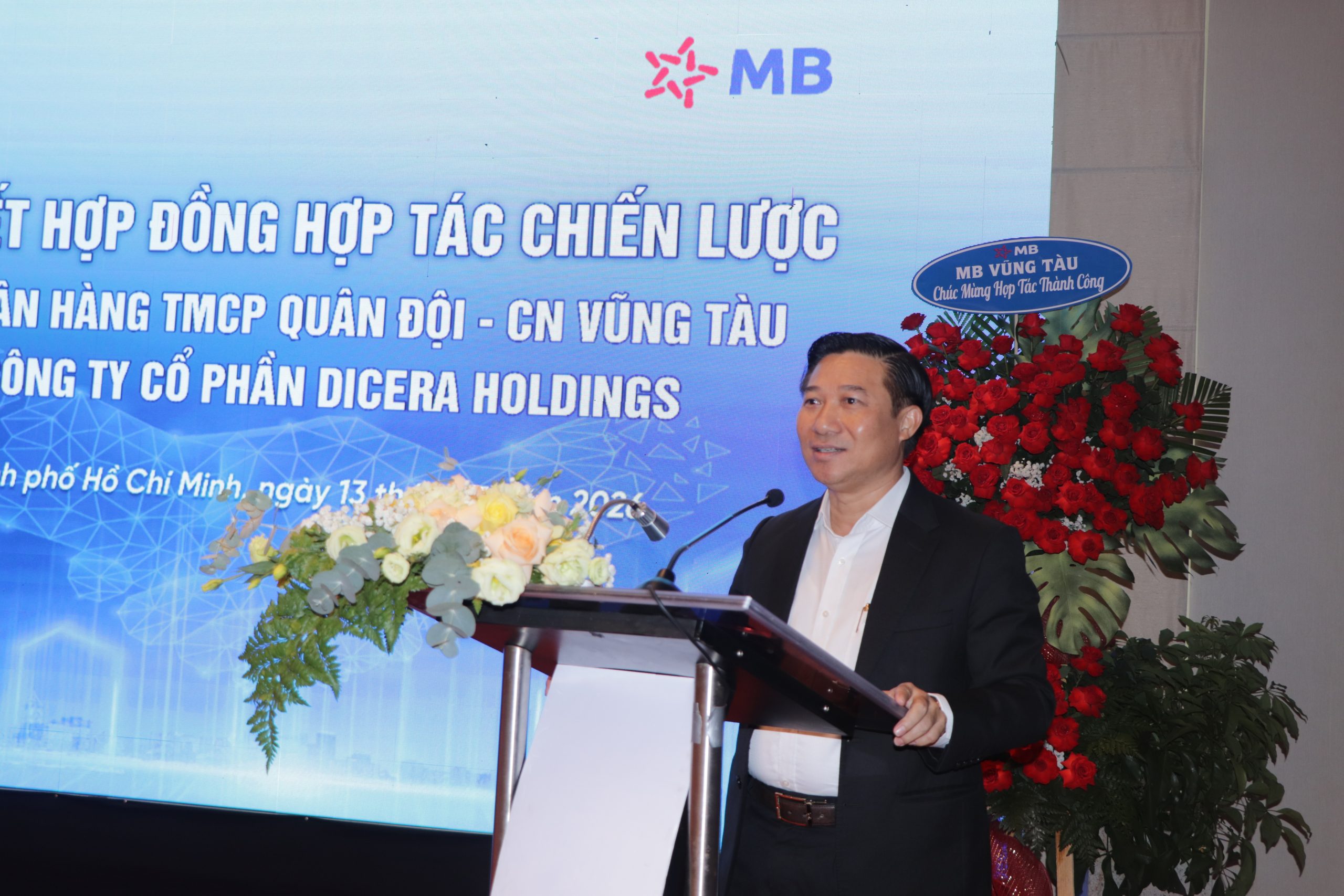 Ông Lê Đình Thắng, Chủ tịch HĐQT DICERA Holdings phát biểu tại lễ ký kết.