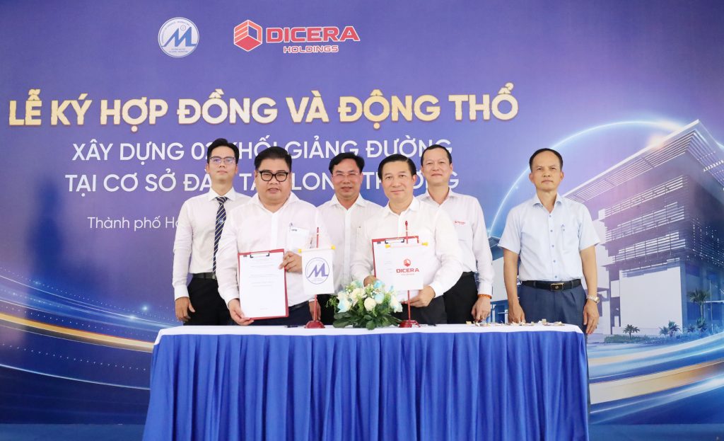 Trường Đại học Tài chính – Marketing và Công ty Cổ phần DICERA Holdings ký kết hợp đồng